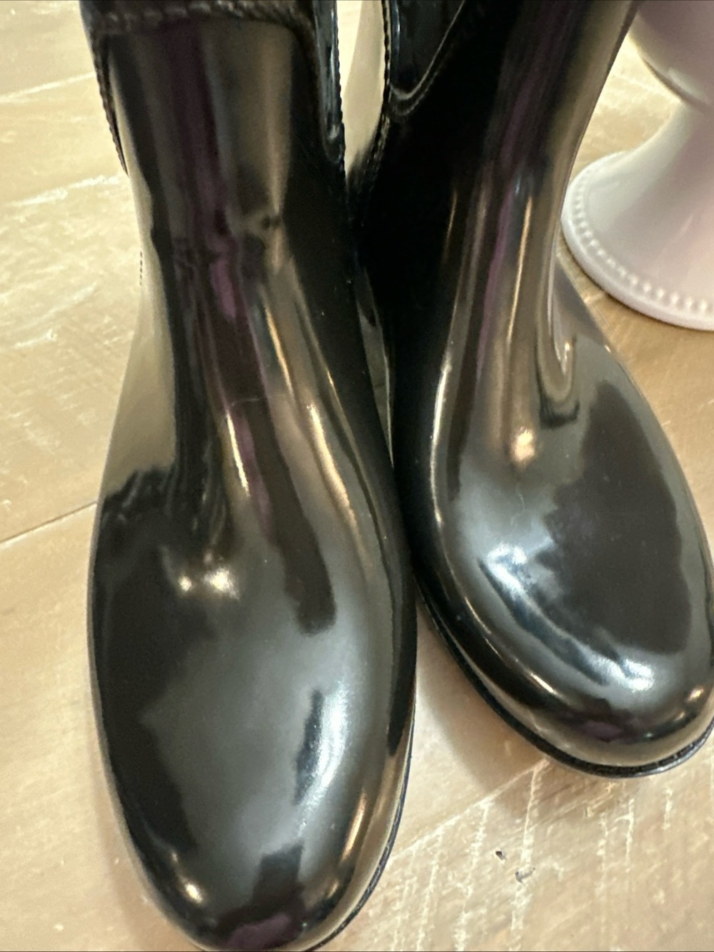Coach Black Logo Over-the-Knee Rain Boots - Picture 6 of 8